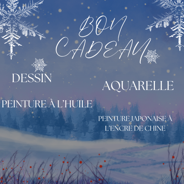 Nos bons cadeaux : dessin, peinture à l'huile, aquarelle, peinture japonaise, pour enfants et adultes, à Lambesc