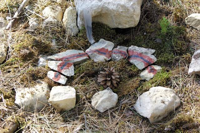 je fais du land art près d'aix en provence pour les enfants